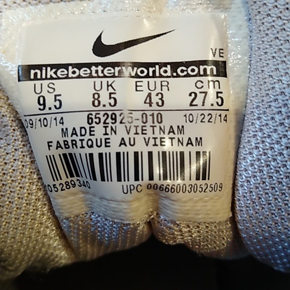 Nike Zoom Pegasus 31 Running Shoe Men's Sz 9.5 Black & White - Picture 6 of 12